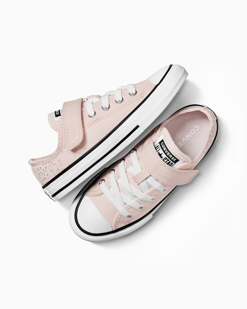 大人気新品 All Taylor Chuck Zapatilla Star Kids Easy-On Splatter Metallic ウイスキー