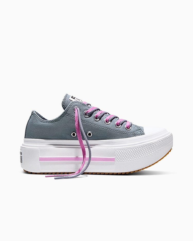 Chuck Taylor All Star Lift Double Stack Color + Double Lace