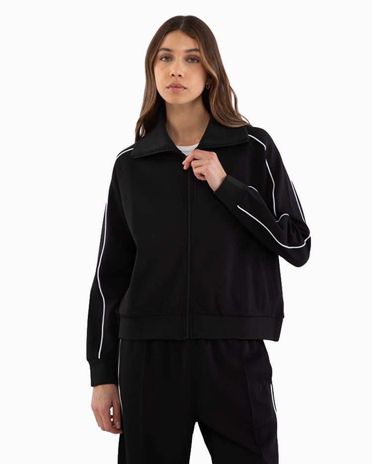 Polerón Retro Star Chevron Full Zipper  